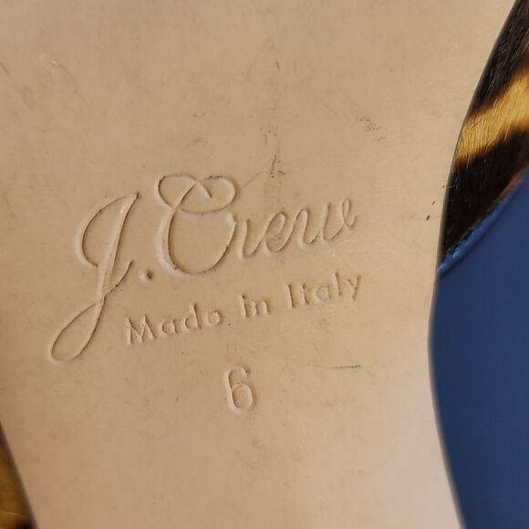 J.CREW COLLETTE D'ORSAY PUMPS IN LEOPARD CALF HAIR - Picture 16 of 16
